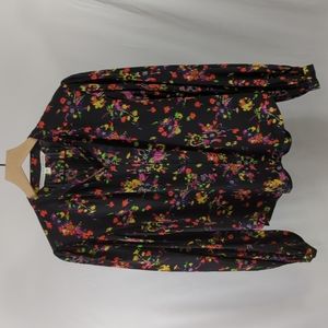 Veronica Beard Silk Floral Blouse